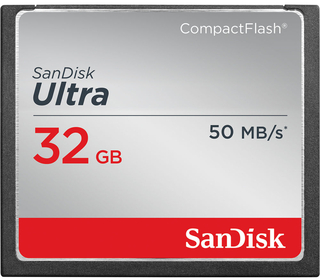 Модуль памяти  CompactFlash Card  32 Gb Sandisk Ultra 333x, 50 Mb/s (SDCFHS-032G-G46)