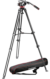 Manfrotto MVK502AM-1 штатив алюм. MVT502AM + голова MVH502A видео 3/ 156/ 75/ 3,8/ 7 (сек/ выс/ слож/ вес/ н