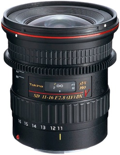 Объектив Tokina AT-X 116 PRO DX V (Video) AF 11-16 mm f/ 2.8 для Nikon