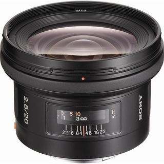 Объектив Sony SAL-20F28 20mm F2.8 + бленда (s/ n:0279759) Б/ У