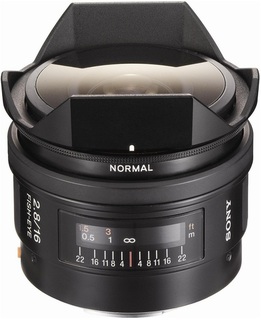 Объектив Sony SAL-16F28 16 mm F2.8 Fisheye (s/ n: 0272162) Б/ У