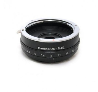 Адаптер для объективов Canon EOS на байонет Micro 4/ 3 FUJIMI с диафрагмой ( FJAR-EOS43AP)
