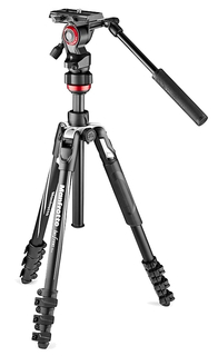 Manfrotto MVKBFRL-LIVE штатив Befree Live, алюм, клипсовый замок, чехол в комплекте