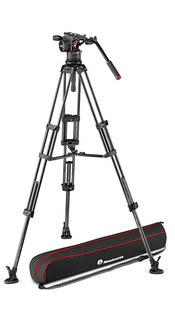 Профессиональный видеоштатив Manfrotto MVKN12TWINMC Штатив MVTTWINMC с видеоголовой MVHN12AH