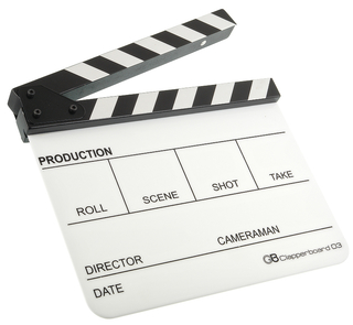 Кинохлопушка GreenBean Clapperboard 03 белая