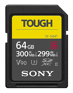 Карта памяти  SD  64 Gb Sony class 10 UHS-II TOUGH (SF-G64T)
