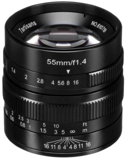 Объектив 7Artisans 55mm F1.4 Micro 4-3 Чёрный