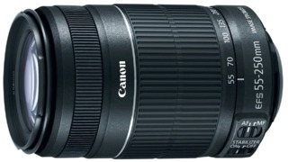 Объектив Canon EF-S 55-250 mm f/ 4-5.6 IS (s/ n: 52457936) Б/ У