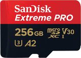 Карта памяти  Micro SD 256 Gb Sandisk Extreme Pro V30 A2 U3 4K R200/ W140 (SDSQXCD-256G-GN6MA)