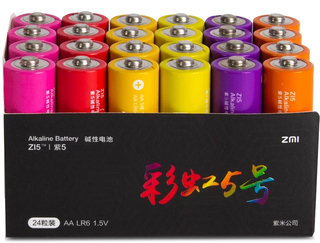Батарейки ZMI Rainbow ZI5 AA (24шт) AA524
