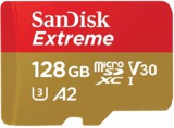 Карта памяти  Micro SD 128 Gb Sandisk Extreme, 160MB/s A2 Class 10  V30 UHS-I U3 (SDSQXA1-128G-GN6MN
