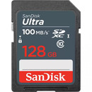 Карта памяти  SD 128Gb Sandisk SDHC/ SDXC Ultra, UHS-I, до 100mb/ s* (SDSDUNR-128G-GN3IN)