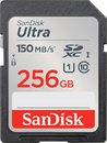 Карта памяти  SD 256 Gb SanDisk Ultra SDHC/ SDXC UHS-I, до 150 МБ/ с (SDSDUNC-256G-GN6IN)