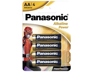 Батарейки Panasonic AA щелочные Power Rangers Alkiline power в блистере 4шт
