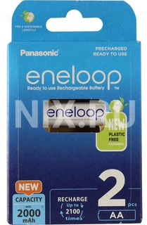 Аккумулятор Panasonic Eneloop AA 2000 mAh (2шт) BK-3MCDE/ 2BE