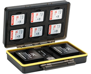 Кейс для аккумулятора и карт памяти JJC BC-3NPW126 (6 x SD cards  2 x NP-W126/ s batteries)