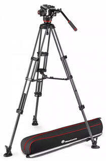 Manfrotto MVK504XTWINMC Видеокомплект голова + штатив TWINMC с двойными ногами, средн. растяжка, кар