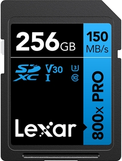 Карта памяти 256ГБ Lexar High 800x SDXC UHS-I C10 V30 U3