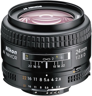 Объектив Nikon 24mm f/ 2.8D AF Nikkor (s/ n:643522) Б/ У